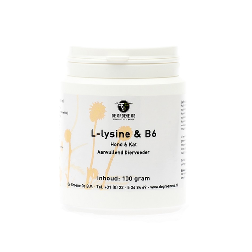 De Groene Os - L-Lysine & B6 hond & kat
